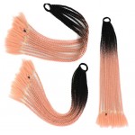 Coada de par afro impletita Premium de 60 cm ombre, set 12 bucati Brunet cu Piersica 2Z32# Coada de par afro impletita Premium de 60 cm ombre, set 12 bucati Brunet cu Piersica 2Z32#